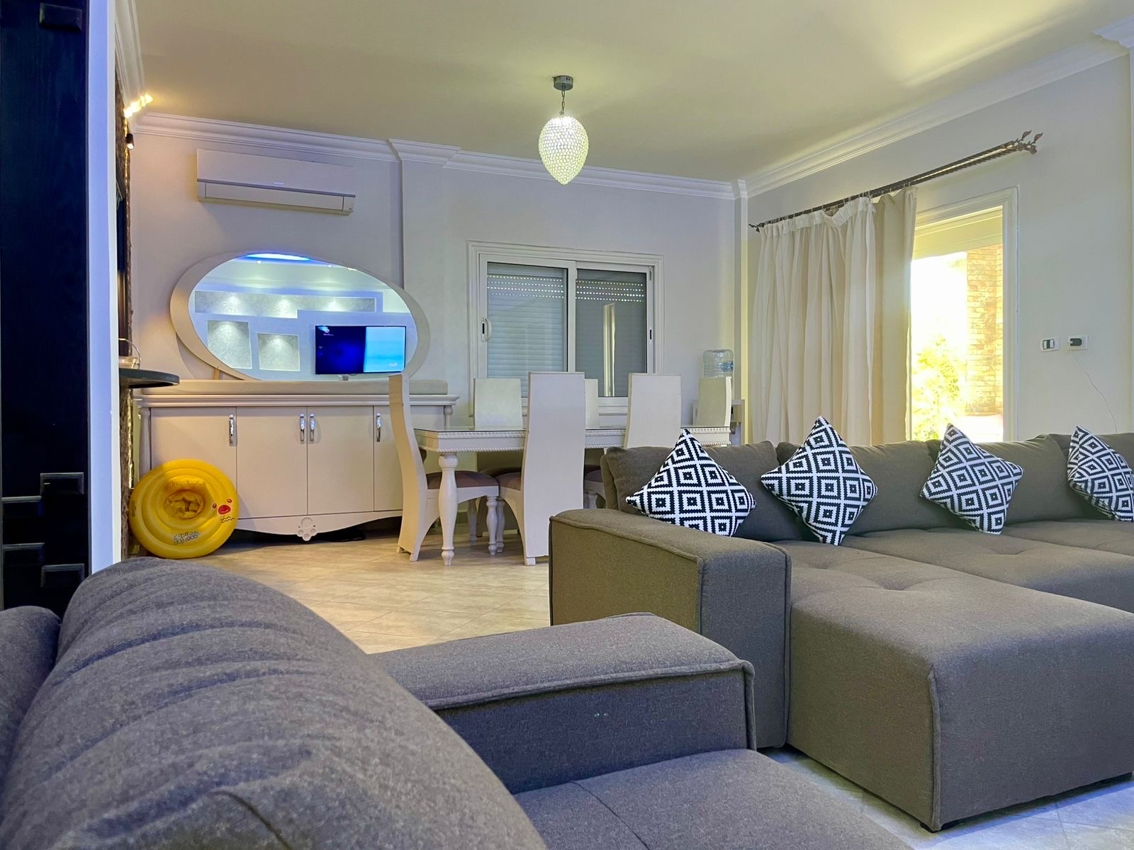 A luxury hotel villa in AmwaJ Village, North Coast image 2